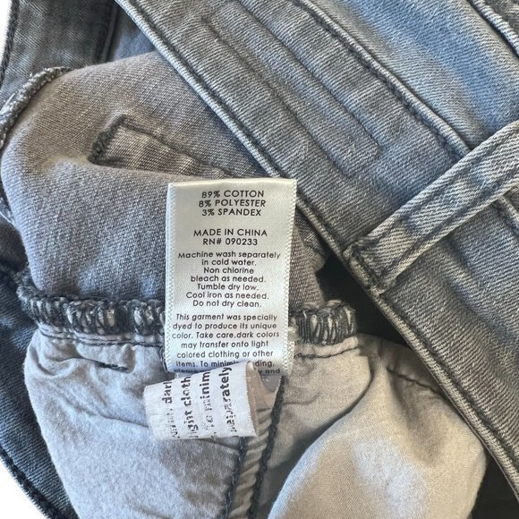 Women's PacSun Blue Denim Super‎ Stretch Shortie Shorts Size 25 - Picture 5 of 5